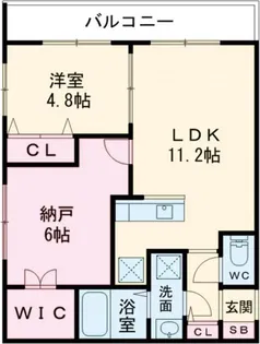 ステラウッド野中II【1階】の間取り