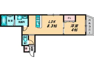 Sierra深江南【3階】の間取り