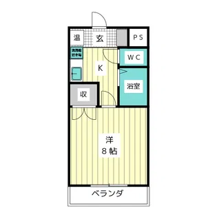 イーストヒルズB棟【3階】の間取り
