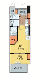 シェルグランデ広瀬橋【11階】の間取り