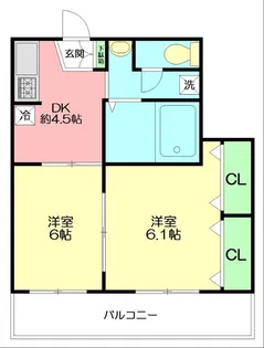 フレグランス東戸塚【2階】の間取り