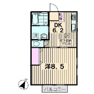 プレシャス・ガーデン【1階】の間取り