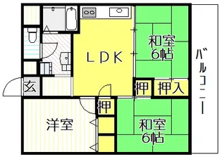 アネックス平野【2階】の間取り
