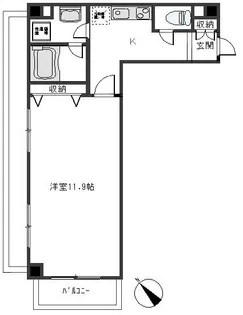 ハウスパーシモン【2階】の間取り