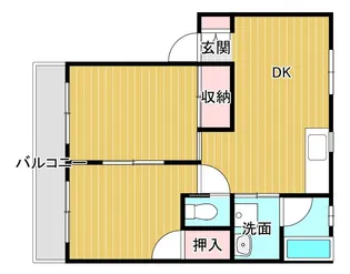 サンコート中村【2階】の間取り