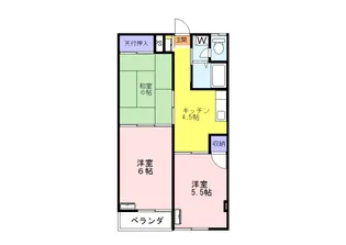 プラムコーポII【1階】の間取り