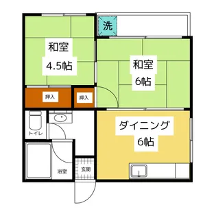 黄金ハウス【2階】の間取り