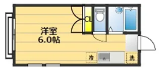 エステートピアピカル国立【2階】の間取り