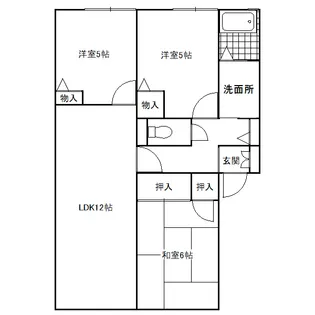 グランシード【2階】の間取り