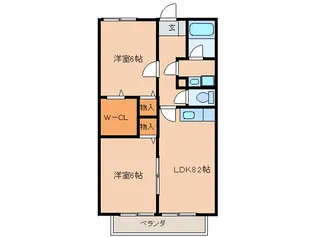 カルム・コーノ【2階】の間取り