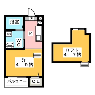 Housing Complex T2【2階】の間取り