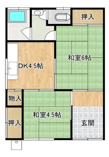 マンション珂志摩【2階】の間取り