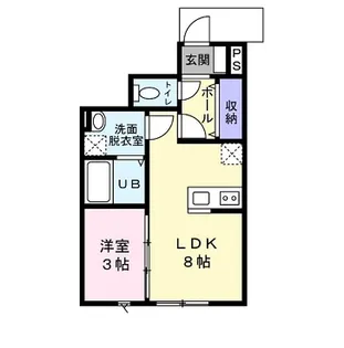 PAMS(パムス)【1階】の間取り