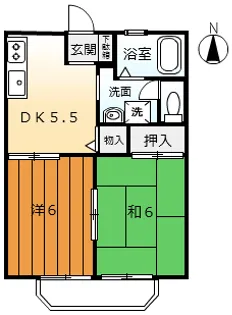 ボヌール【2階】の間取り