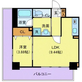 ルミエール日泉【5階】の間取り