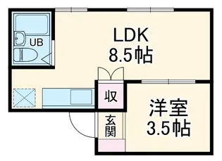 A-Life葵東【3階】の間取り