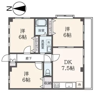 メゾンウイステリアIII【1階】の間取り