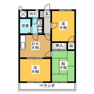 グランシャトー【1階】の間取り