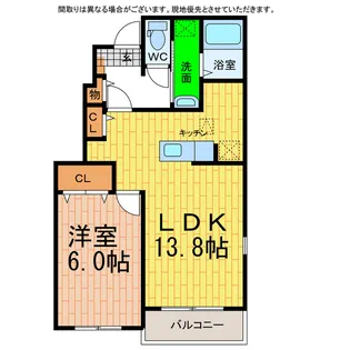 徳島県阿南市住吉町元久保【アパート】の間取り