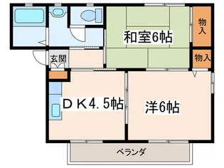シャトル武蔵野台A【1階】の間取り