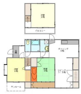 山口県山口市桜畠5【一戸建】の間取り