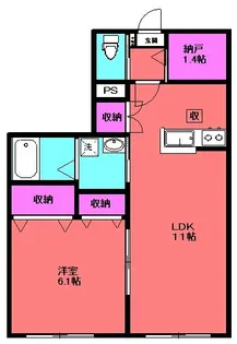 メゾンコート五反野【2階】の間取り