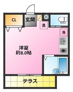 アップルホーム元住吉【1階】の間取り