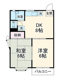 花園グリーンハイツ【1階】の間取り