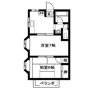 メゾンクリーン【2階】の間取り
