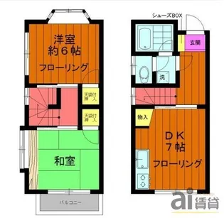 東京都小金井市貫井南町4【一戸建】の間取り