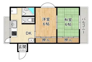 ハイツ紫峯【2階】の間取り