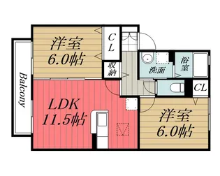 千葉県千葉市若葉区若松町【アパート】の間取り