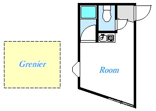東京都東久留米市前沢3【アパート】の間取り