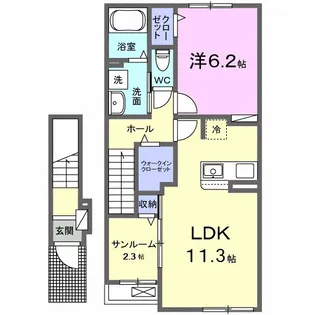 東京都狛江市中和泉5【アパート】の間取り
