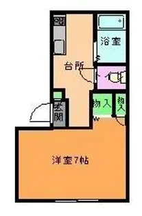 コーワ・ハイツ【1階】の間取り