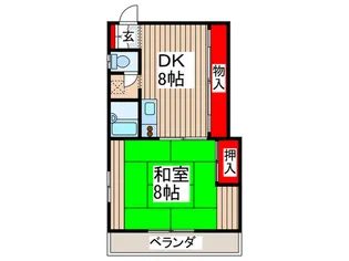 高力マンション【3階】の間取り
