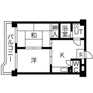 グリーンハイツ東山【2階】の間取り