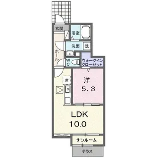 埼玉県久喜市伊坂中央2【アパート】の間取り