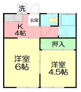 神奈川県秦野市新町【アパート】の間取り