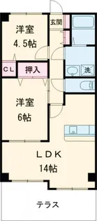 プワソンルージュ【3階】の間取り