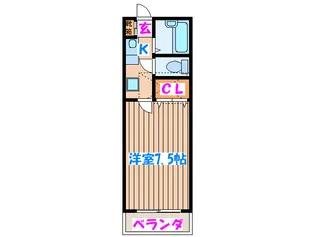 ノーブル壱番館【2階】の間取り