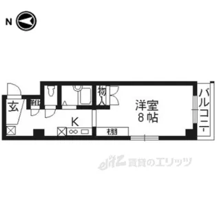 RAFFINE御所西【3階】の間取り