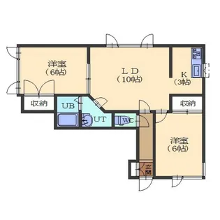 メゾンエクセラA【2階】の間取り