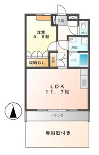 メゾン・ド・ネイジュII【1階】の間取り