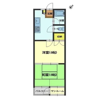 パティオ五福【2階】の間取り