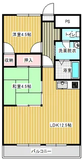 ル・マ・デュ・キャルム【5階】の間取り