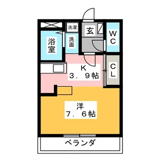 アルバローザ A【2階】の間取り