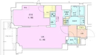 広尾レジデンス壱番館【1階】の間取り