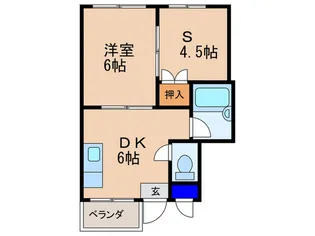 ハピネス国分寺【3階】の間取り