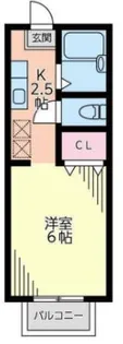 プチスタジオ湘南【2階】の間取り